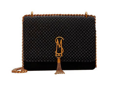 Bolso Steve Madden Bamara Negro y Dorado para Mujer