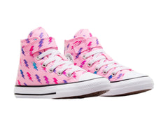 Tenis Converse Chuck Taylor All Star Electric Bolt Rosa para Niña