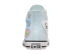 Tenis Converse Chuck Taylor All Star Heart Patch Azul para Niña