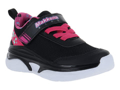 Tenis Makena Negro con Fucsia para Niña