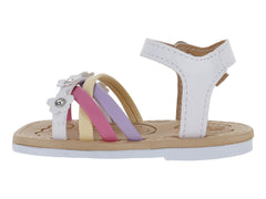 Sandalias Biberones Blanco Multicolor para Bebé