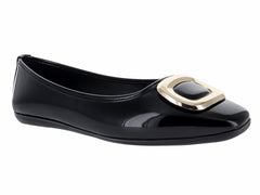Zapatos Flats Luna Rosa Negros para Mujer