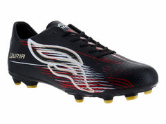 Tenis de Fútbol Furia Negro Rojo y Oro para Hombre