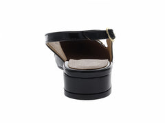 Tacones Luna Rosa de Charol Negro para Mujer