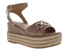 Sandalias de Plataforma Luna Rosa Color Maquillaje para Mujer