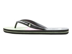 Sandalias Quiksilver Molokai Stripe Negro y Verde para Hombre