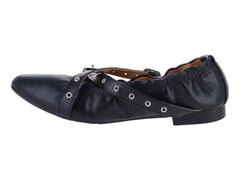 Zapatos Planos Roze Negros para Mujer