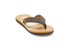 Sandalias Quiksilver Carver Print Color Tan para Hombre