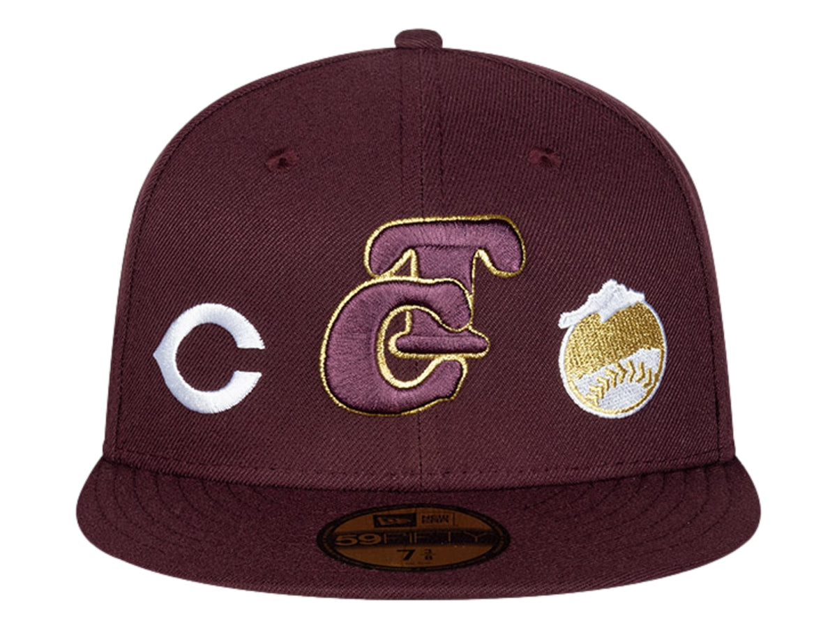 Gorra New Era 59Fifty All Logos Morado Oscuro