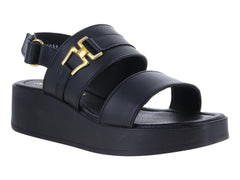 Sandalias Green Love Orquídea Negro para Mujer