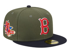 Gorra New Era Boston Red Sox Color Oliva para Hombre