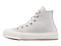 Tenis Converse Chuck Taylor All Star Gris y Dorado para Niña