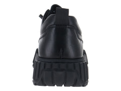 Tenis Buenissimo Negros de Piel para Hombre
