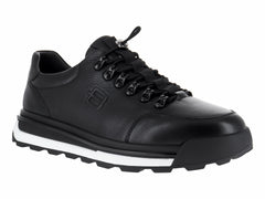 Tenis Buenissimo Negros de Piel para Hombre