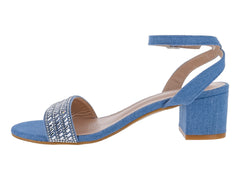 Sandalias ROZE Azul Mezclilla para Mujer