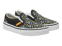 Tenis Vans Classic Slip On Negro Multicolor para Niña