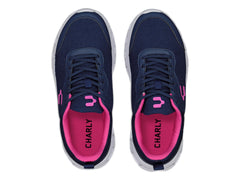 Tenis Charly Azul Marino y Fucsia para Mujer
