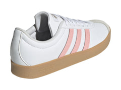 Tenis Adidas VL Court 2.0 Rosa y Blanco para Mujer