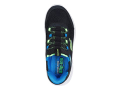 Tenis Skechers Bounder Azul y Lima para Niño