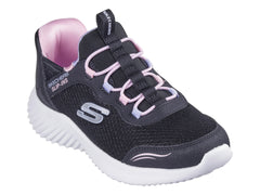 Tenis Skechers Bounder Negro y Blanco para Niña