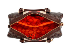 Bolso Mini Cilíndrico Jaime Ibiza Chocolate para Mujer