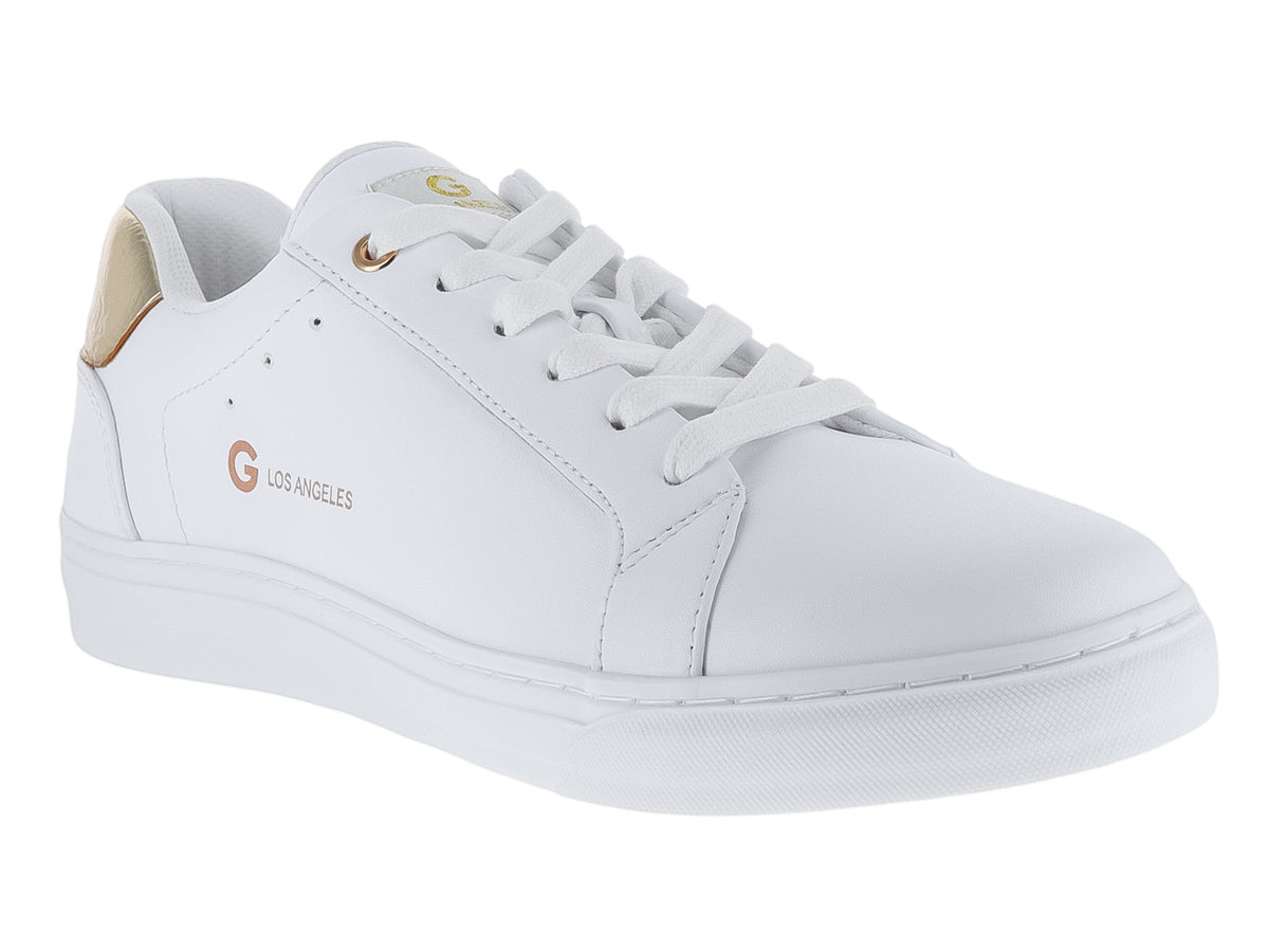 Tenis GBG Hiamer Blanco con Dorado para Mujer