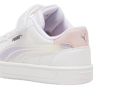 Tenis PUMA Caven 2.0 Holo Blanco y Rosa para Niña