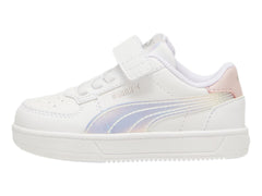 Tenis PUMA Caven 2.0 Holo Blanco y Rosa para Niña