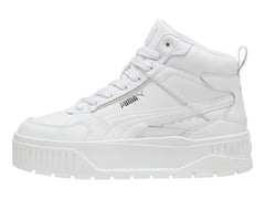 Tenis PUMA Karmen II Idol Mid Blancos y Plata para Mujer