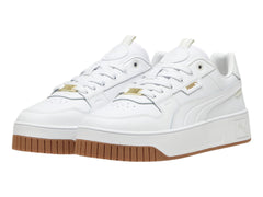 Tenis PUMA Carina Street Lux Blanco y Oro para Mujer