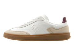 Tenis Tommy Hilfiger Heritage Court Blanco y Beige para Mujer