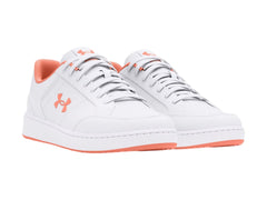Tenis Under Armour Official Blanco y Rosa para Mujer