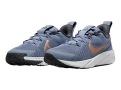 Tenis Nike Star Runner 4 Azul y Bronce para Niño