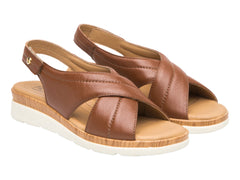 Sandalias Flexi Color Tan para Mujer