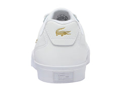 Tenis Lacoste Lerond Pro Blanco y Dorado para Mujer