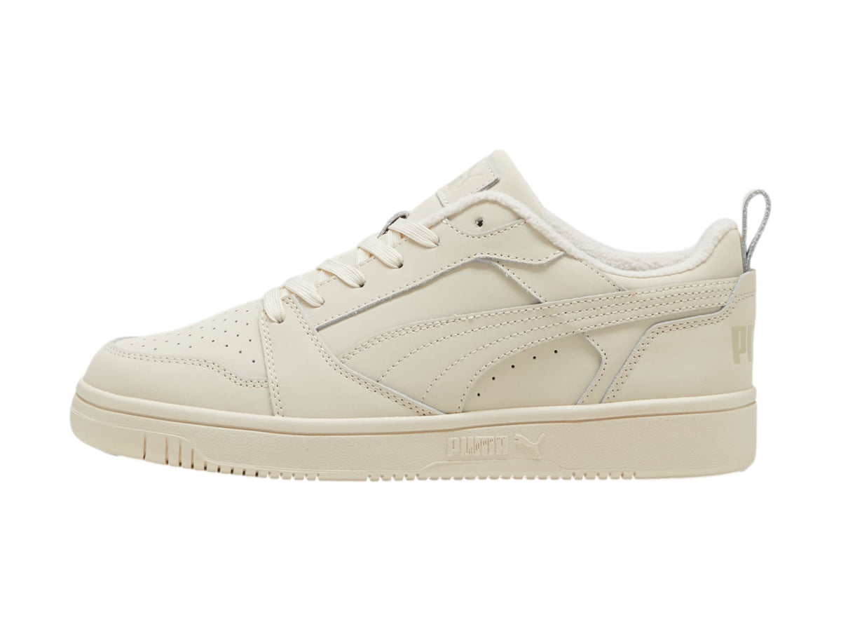 Tenis PUMA Rebound V6 Low Nubuck Blanco Hueso para Hombre
