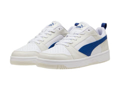 Tenis PUMA Rebound V6 Low Gris y Azul para Hombre
