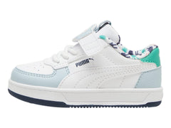 Tenis PUMA Caven 2.0 Playmobil Blanco y Azul para Niño