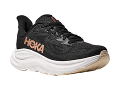 Tenis HOKA Clifton 10 Negro y Oro Rosa para Mujer