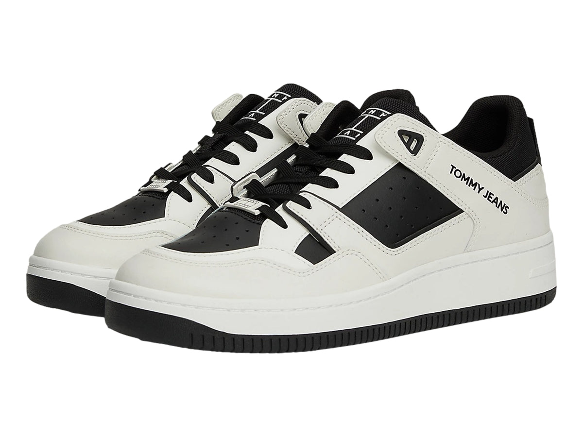 Tenis Tommy Hilfiger Basket Retro Negro para Hombre