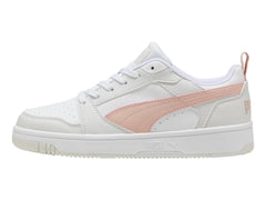Tenis PUMA Rebound V6 Low Blanco y Rosa para Mujer