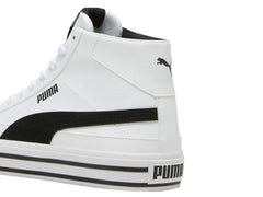 Tenis PUMA Court Classic Vulc Mid Blanco y Negro para Hombre