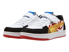 Tenis PUMA Caven 2.0 Hot Wheels Negro y Rojo para Niño