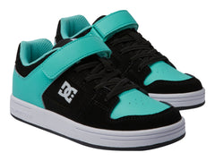 Tenis DC Shoes Mateca 4 V Negro con Aqua para Niño