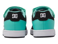 Tenis DC Shoes Mateca 4 V Negro con Aqua para Niño