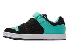 Tenis DC Shoes Mateca 4 V Negro con Aqua para Niño