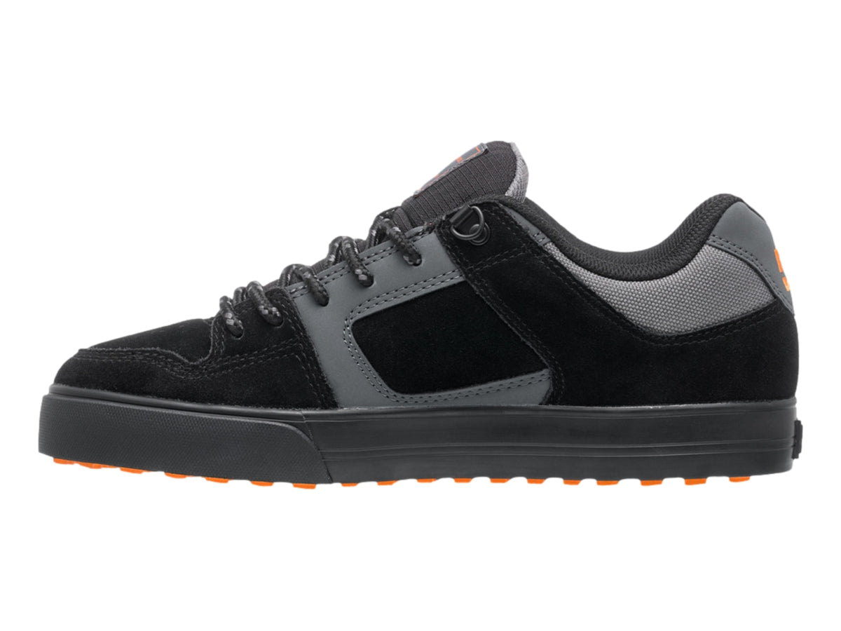Tenis DC Shoes Pure WNT Gris, Negro y Naranja para Hombre