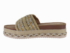 Sandalias Plataforma Roze Brown Beige para Mujer