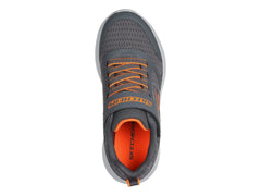 Tenis Skechers Go Run 400 V2 Gris y Naranja para Niño