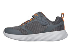 Tenis Skechers Go Run 400 V2 Gris y Naranja para Niño